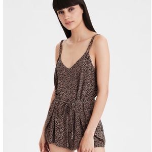 American eagle romper cheetah print